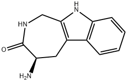 (R)-4-氨基-1,4,5,10-四氢氮杂并[3,4-B]吲哚-3(2H)-酮,1995873-84-1,结构式