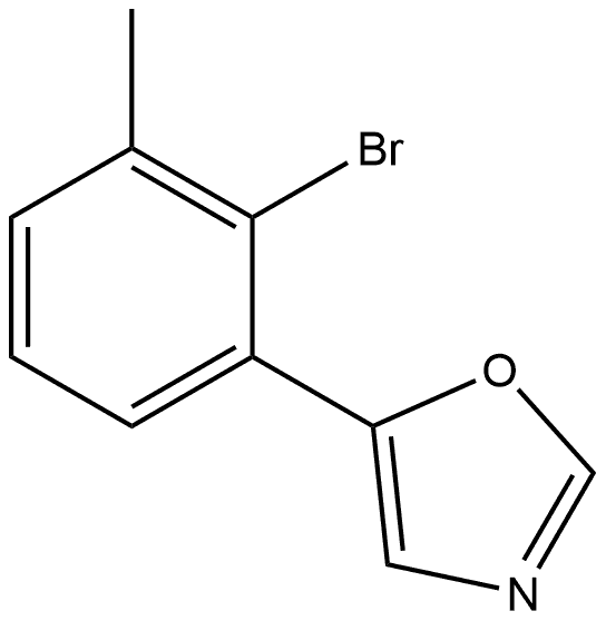 5-(2-Bromo-3-methylphenyl)oxazole 结构式