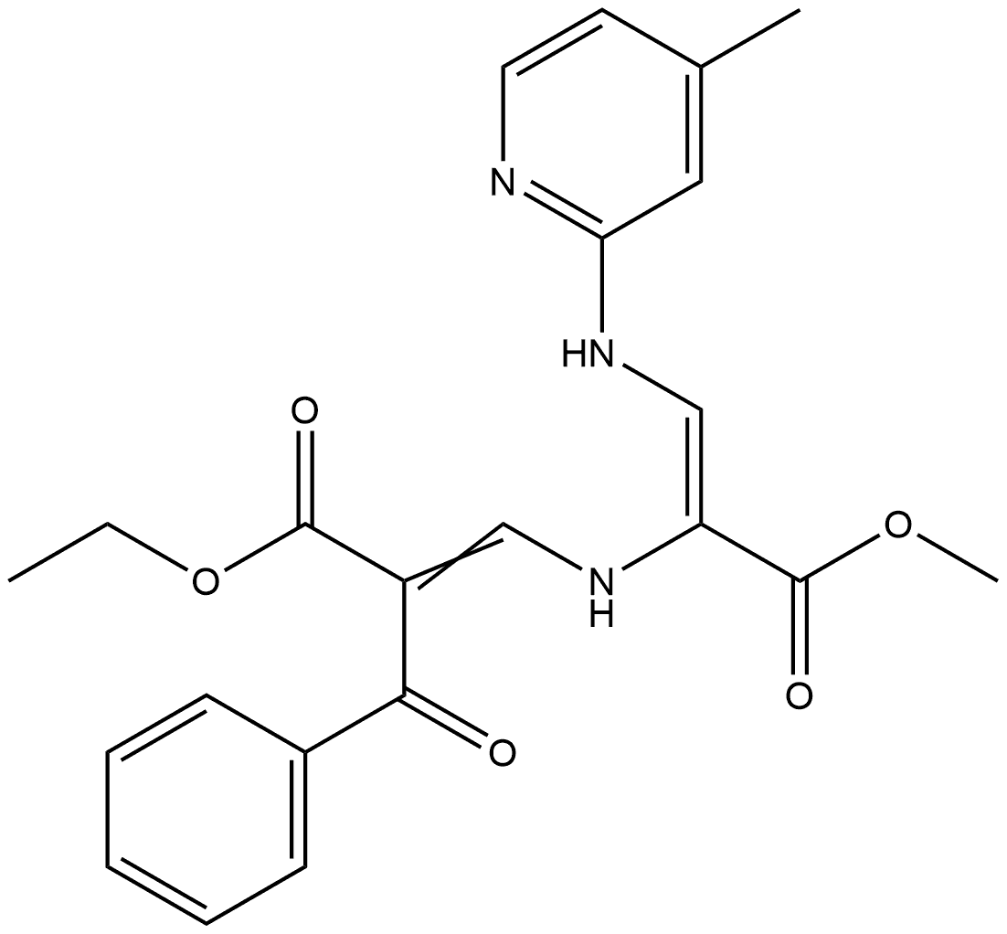 Benzenepropanoic acid, α-[[[(1Z)-1-(methoxycarbonyl)-2-[(4-methyl-2-pyridinyl)amino]ethenyl]amino]methylene]-β-oxo-, ethyl ester