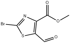 2-溴-5-甲酰基-4-噻唑甲酸甲酯, 1997284-09-9, 结构式