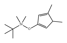 1,3-Cyclopentadiene, 3-[[(1,1-dimethylethyl)dimethylsilyl]oxy]-1,5-dimethyl- 结构式