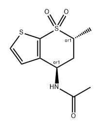 199734-52-6 Acetamide, N-[(4R,6R)-5,6-dihydro-6-methyl-7,7-dioxido-4H-thieno[2,3-b]thiopyran-4-yl]-, rel-