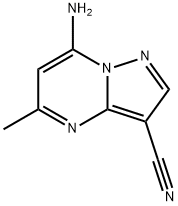 7-amino-5-methylpyrazolo[1,5-a]pyrimidine-3-carb onitrile 结构式
