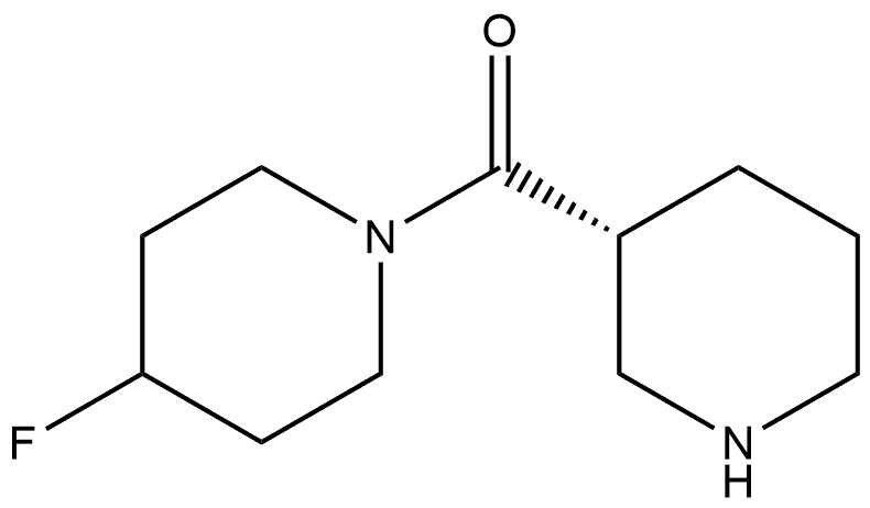 (4-fluoropiperidin-1-yl)-[(3R)-piperidin-3-yl]methanone Structure