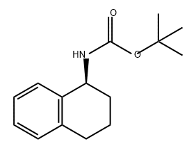 N-(S)-(1,2,3,4-四氢萘-1-基)叔丁氧基甲酰胺 结构式