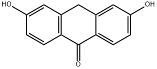 3,6-Dihydroxyanthracen-9(10H)-one Structure