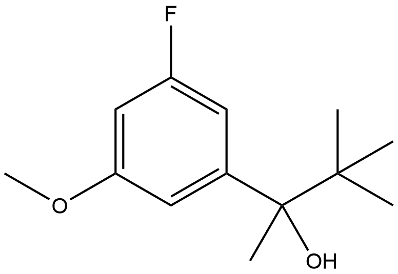 α-(1,1-Dimethylethyl)-3-fluoro-5-methoxy-α-methylbenzenemethanol Structure