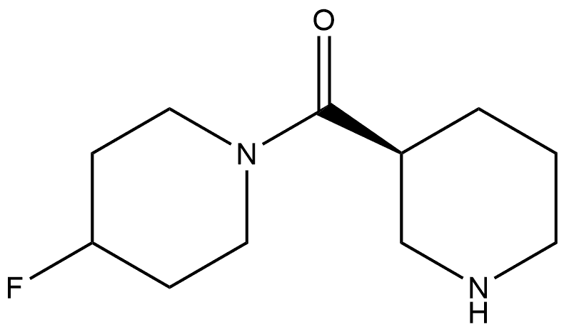 (4-fluoropiperidin-1-yl)-[(3S)-piperidin-3-yl]methanone Structure