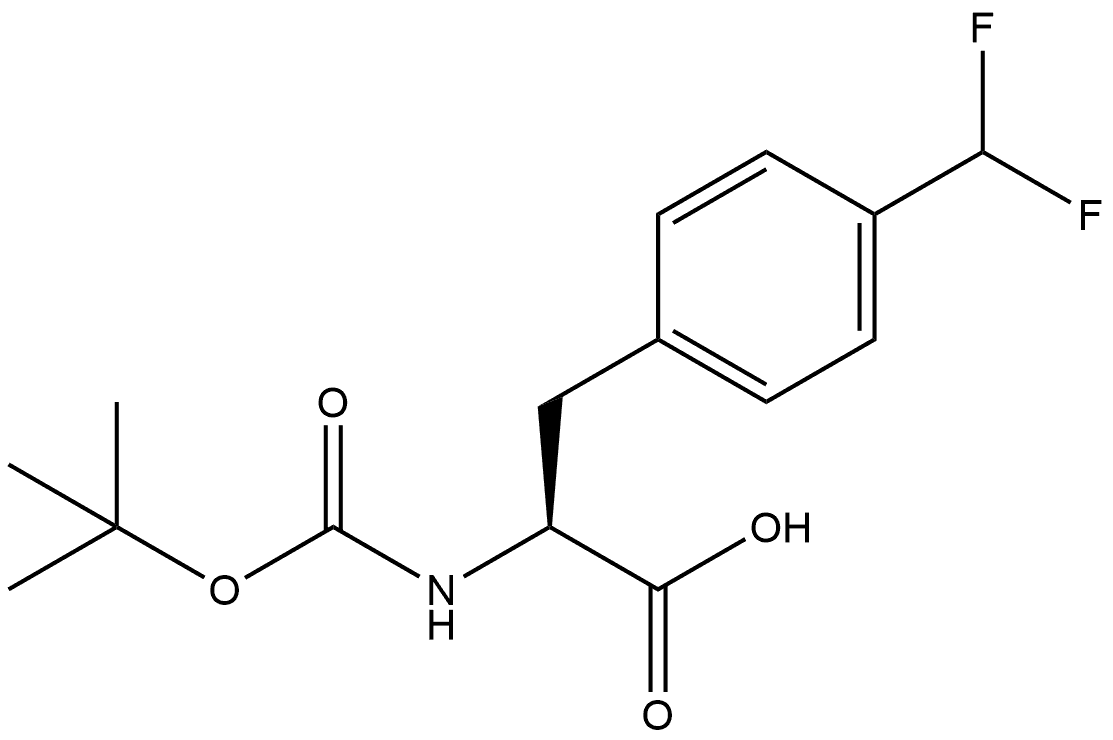 Boc-Phe(4-CHF2)-OH Structure