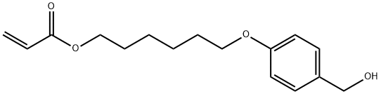 2-Propenoic acid, 6-[4-(hydroxymethyl)phenoxy]hexyl ester Structure