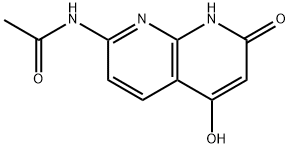 N-(5,7-Dihydroxy-[1,8]naphthyridin-2-yl)-acetamide Struktur