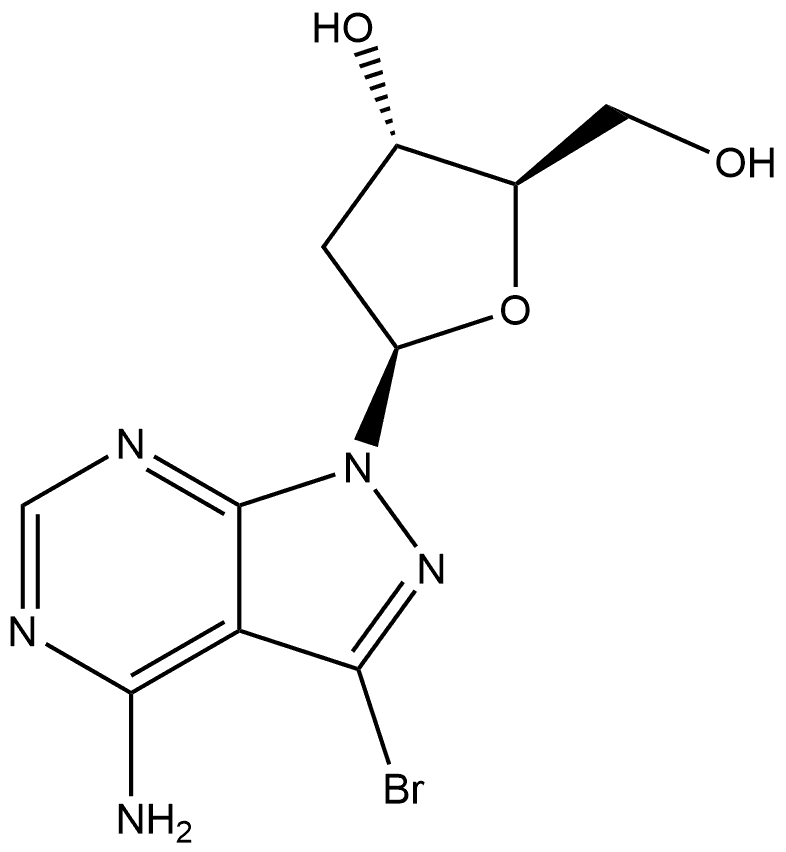 7-Bromo-8-Aza-7-Deaza-2'-Deoxyadenosine 化学構造式