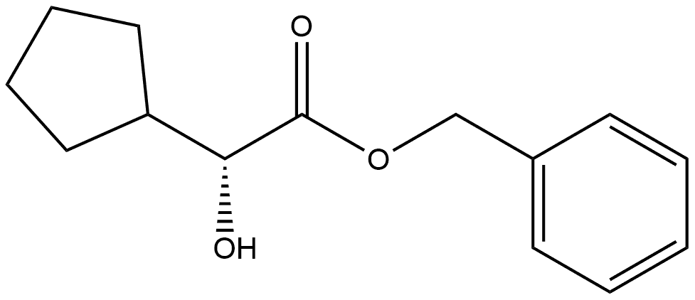 Cyclopentaneacetic acid, α-hydroxy-, phenylmethyl ester, (αR)-|(R)-2-环戊基-2-羟基乙酸苄酯