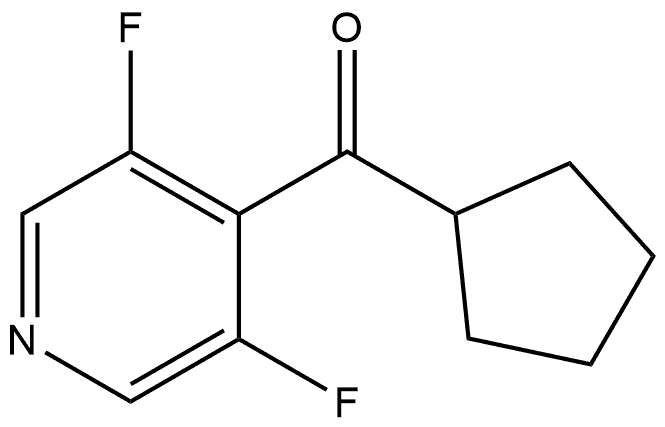 Cyclopentyl(3,5-difluoro-4-pyridinyl)methanone,2001628-11-9,结构式