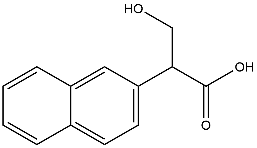 3-Hydroxy-2-(naphthalen-2-yl)propanoic acid Structure
