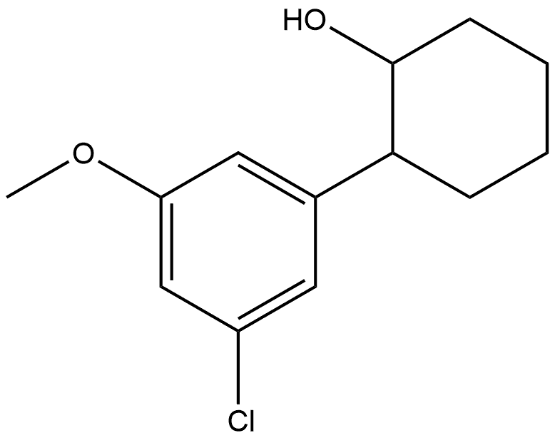 2-(3-Chloro-5-methoxyphenyl)cyclohexanol Structure