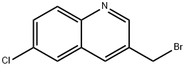 Quinoline, 3-(bromomethyl)-6-chloro- 化学構造式