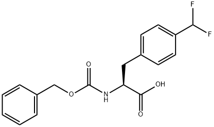 L-Phenylalanine, 4-(difluoromethyl)-N-[(phenylmethoxy)carbonyl]- Struktur