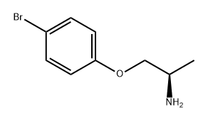 2-Propanamine, 1-(4-bromophenoxy)-, (2R)- Structure