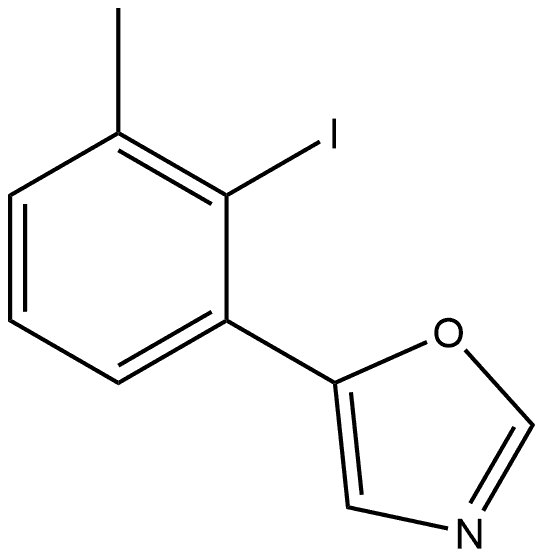 5-(2-Iodo-3-methylphenyl)oxazole Structure