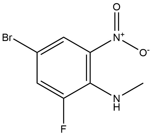 4-溴-2-氟-N-甲基-6-硝基苯胺, 2002868-94-0, 结构式