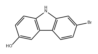 9H-Carbazol-3-ol, 7-bromo- Structure
