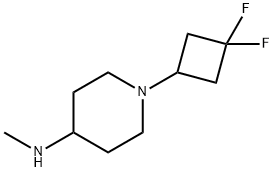 1-(3,3-二氟环丁基)-N-甲基哌啶-4-胺, 2002890-36-8, 结构式