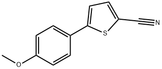 2-Thiophenecarbonitrile, 5-(4-methoxyphenyl)- 结构式