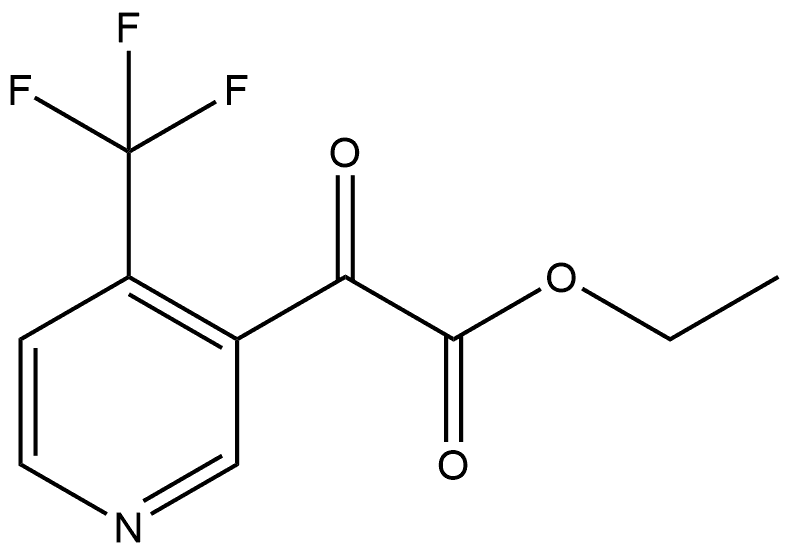 Ethyl α-oxo-4-(trifluoromethyl)-3-pyridineacetate Structure