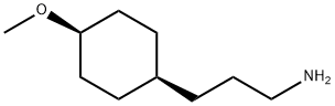 Cyclohexanepropanamine, 4-methoxy-, cis- Structure