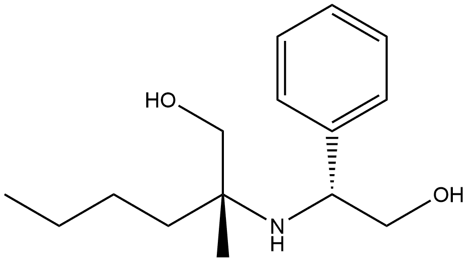 (R)-2-(((R)-2-Hydroxy-1-phenylethyl)amino)-2-methylhexan-1-ol, TsOH,2004679-56-3,结构式