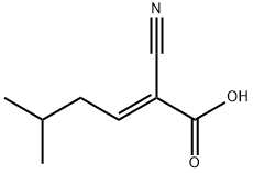 2-Hexenoic acid, 2-cyano-5-methyl-, (E)- (8CI) 化学構造式