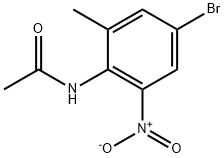 N-(4-bromo-2-methyl-6-nitrophenyl)acetamide 化学構造式