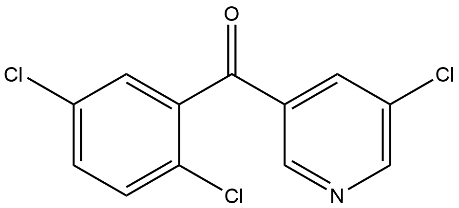 (5-Chloro-3-pyridinyl)(2,5-dichlorophenyl)methanone Structure