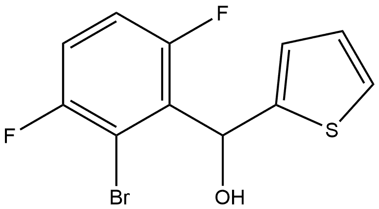 (2-bromo-3,6-difluorophenyl)(thiophen-2-yl)methanol Structure