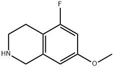 Isoquinoline, 5-fluoro-1,2,3,4-tetrahydro-7-methoxy- Structure