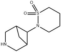 3-Azabicyclo[3.1.1]heptane, 6-(tetrahydro-1,1-dioxido-2H-1,2-thiazin-2-yl)- Structure