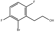 2-(2-Bromo-3,6-difluorophenyl)ethanol 化学構造式