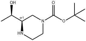 rel-1,1-Dimethylethyl (3R)-3-[(1R)-1-hydroxyethyl]-1-piperazinecarboxylate,2007908-59-8,结构式