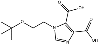 1-(2-(tert-Butoxy)ethyl)-1h-imidazole-4,5-dicarboxylic acid 结构式