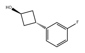 反式-3-(3-氟苯基)环丁醇,2007925-31-5,结构式