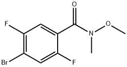 4-Bromo-2,5-difluoro-N-methoxy-N-methylbenzamide Struktur