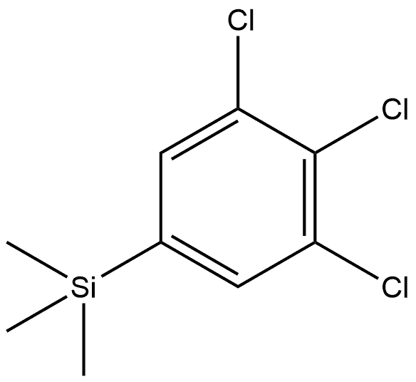 1,2,3-Trichloro-5-(trimethylsilyl)benzene Structure