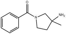 (3-Amino-3-methyl-1-pyrrolidinyl)phenylmethanone Structure
