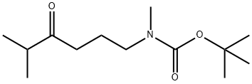 Carbamic acid, N-methyl-N-(5-methyl-4-oxohexyl)-, 1,1-dimethylethyl ester Structure