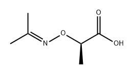 Propanoic acid, 2-[[(1-methylethylidene)amino]oxy]-, (2R)- Structure