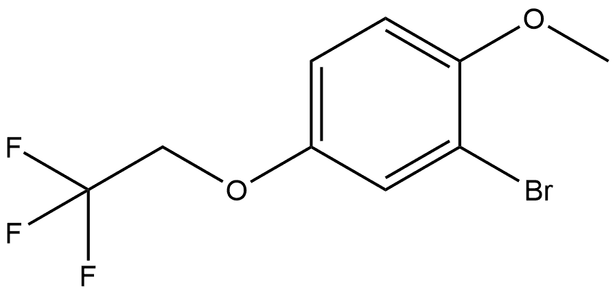 2-Bromo-1-methoxy-4-(2,2,2-trifluoroethoxy)benzene 化学構造式