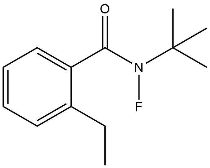 N-(1,1-Dimethylethyl)-2-ethyl-N-fluorobenzamide Struktur