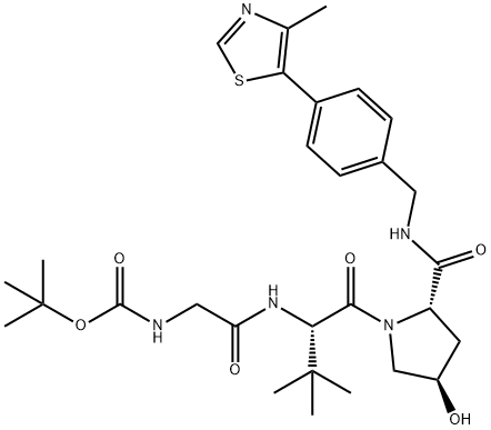 VH032-BOC-氨基 结构式
