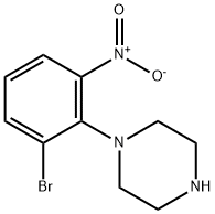 1-(2-bromo-6-nitrophenyl)piperazine Structure